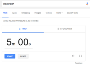 google timer funny google trick