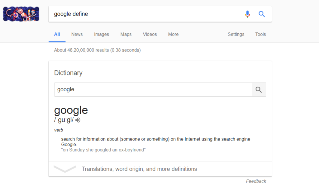 Google Define 