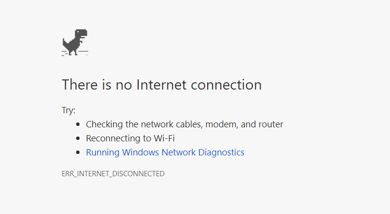 How To Permanently Fix ERR_INTERNET_DISCONNECTED Error error internet disconnected